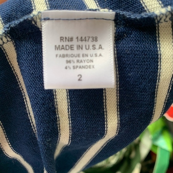 Hye Park & Lune Soft Blue Striped T Shirt NWT - Picture 6 of 6